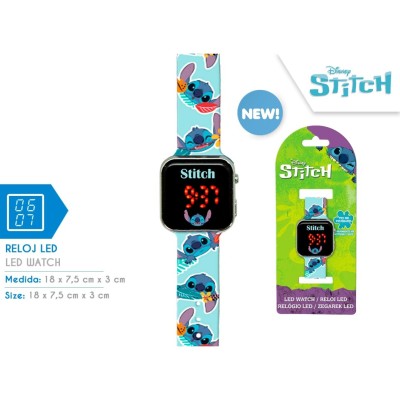 RELOJ LED STITCH LAS4039
