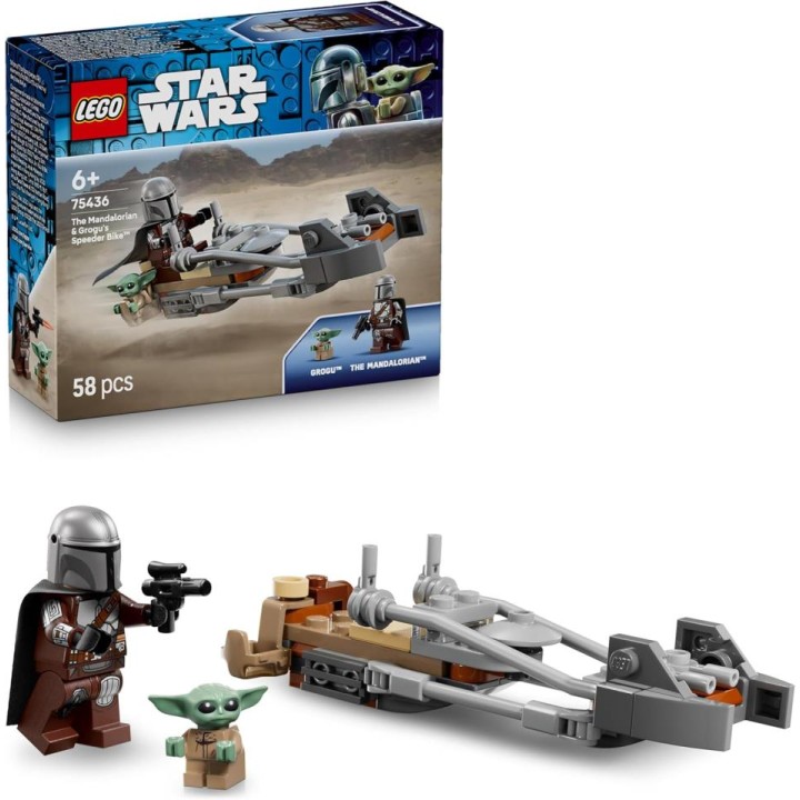 MOTO SPEEDER MANDALORIANO GROGU 75436