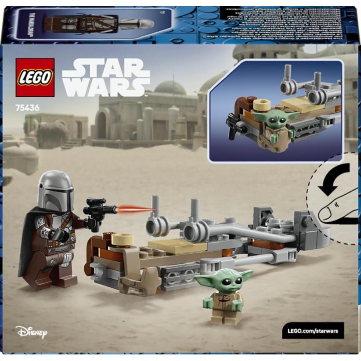 MOTO SPEEDER MANDALORIANO GROGU 75436