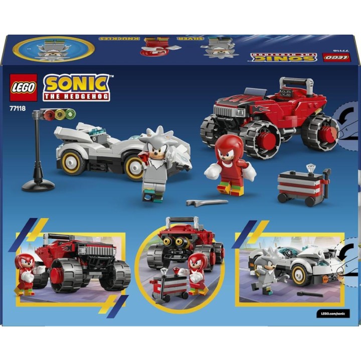 COCHE CARRERAS SILVER VS KNUCKLES 77118