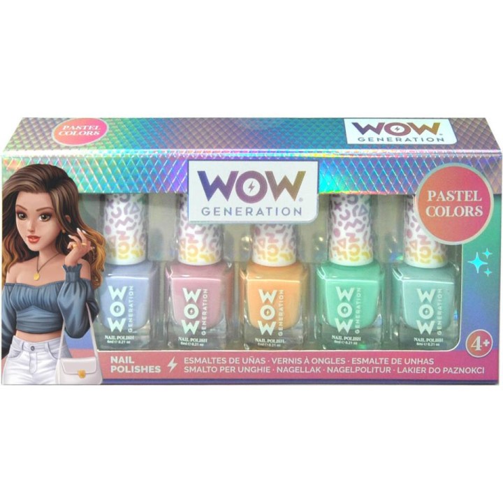 PACK 5 ESMALTES UÑAS WOW00018