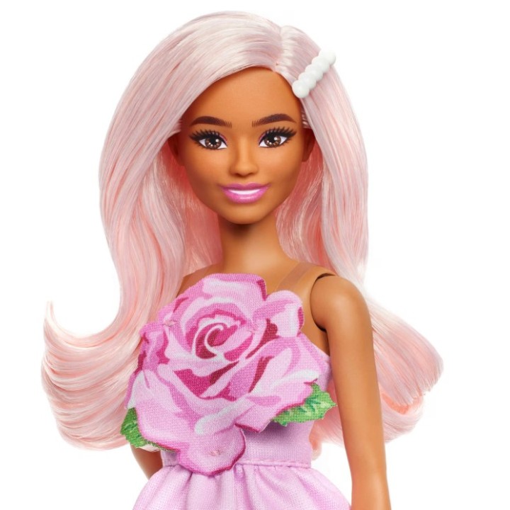 BARBIE FASHIONISTA VESTIDO ROSA HYT94