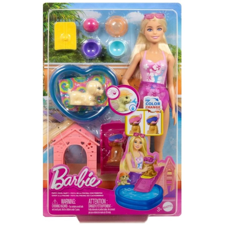 BARBIE PERRITOS A LA PISCINA JBF35