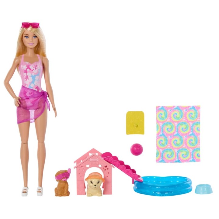 BARBIE PERRITOS A LA PISCINA JBF35