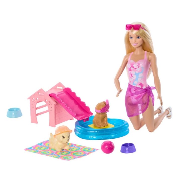 BARBIE PERRITOS A LA PISCINA JBF35
