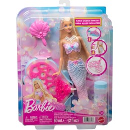 BARBIE FANTASÍA SIRENA POMPAS JLW56