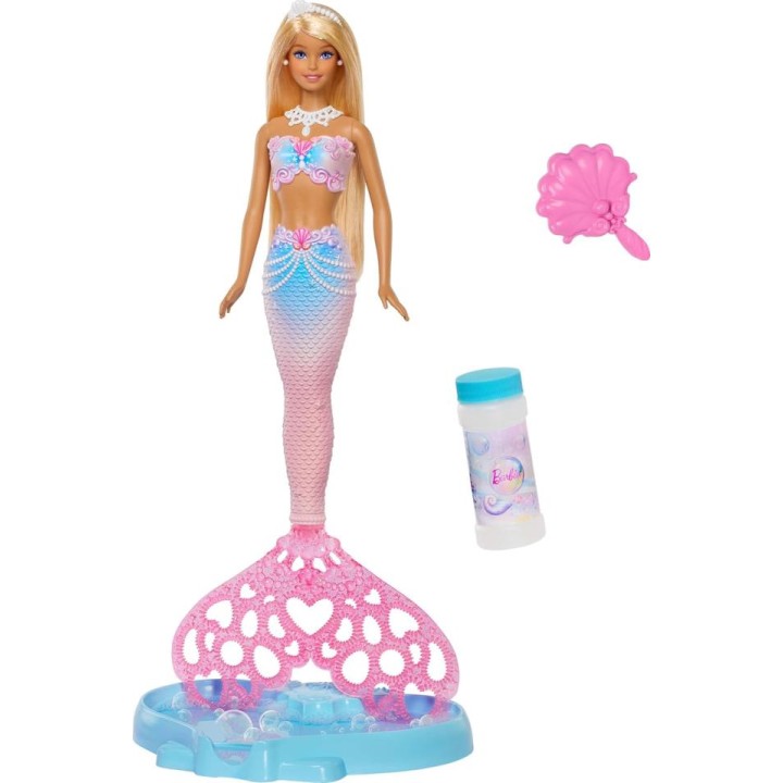BARBIE FANTASÍA SIRENA POMPAS JLW56