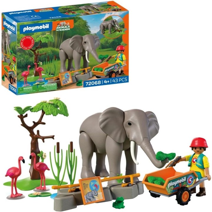 ELEFANTE CON CUIDADOR 72068