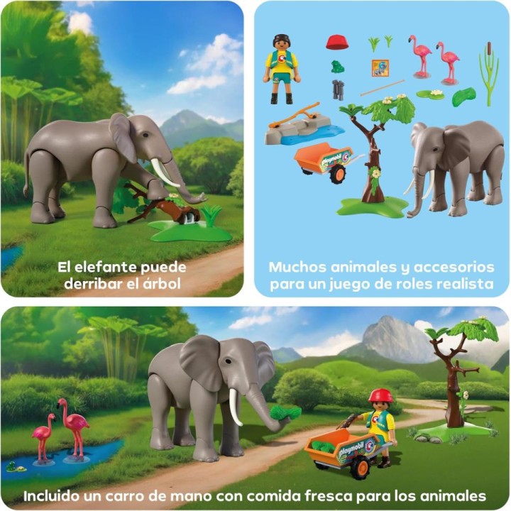 ELEFANTE CON CUIDADOR 72068