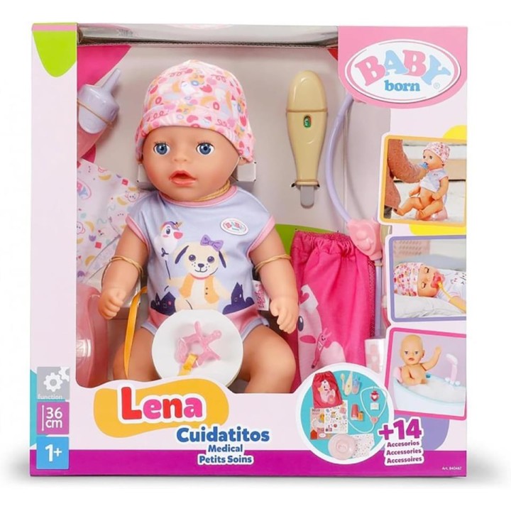 BABY BORN LENA CUIDADITOS 36CM 840467
