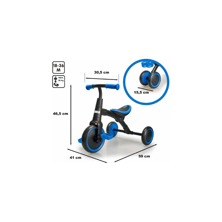 EVOLUTIVE TRIBIKE 2 EN 1 FEB18000