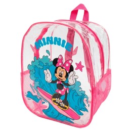 MOCHILA MINNIE TRANSPARENTE 31X25X23