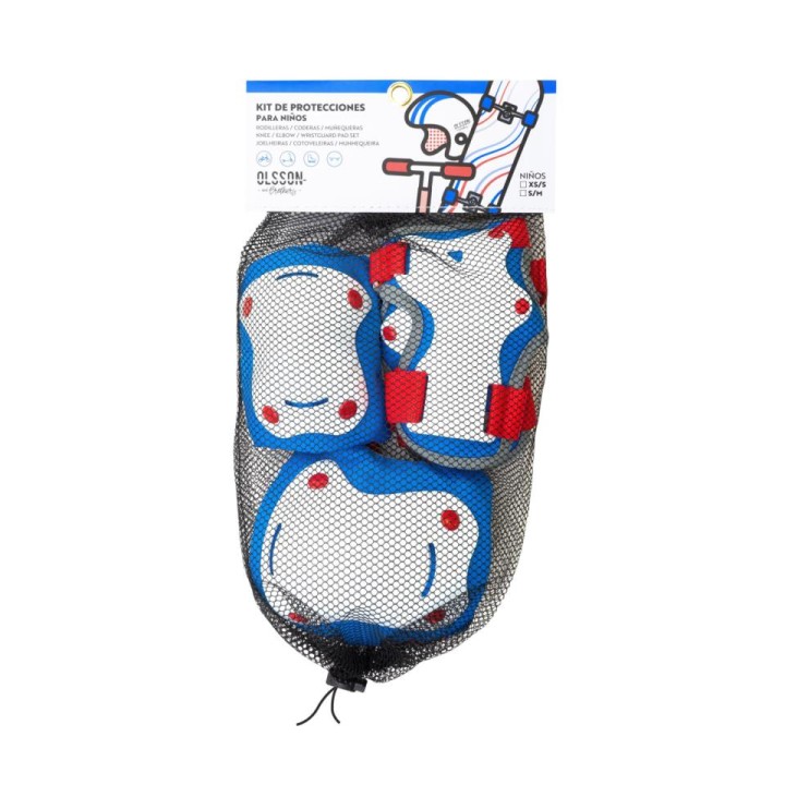 KIT PROTECCIONES AZUL TALLA S/M