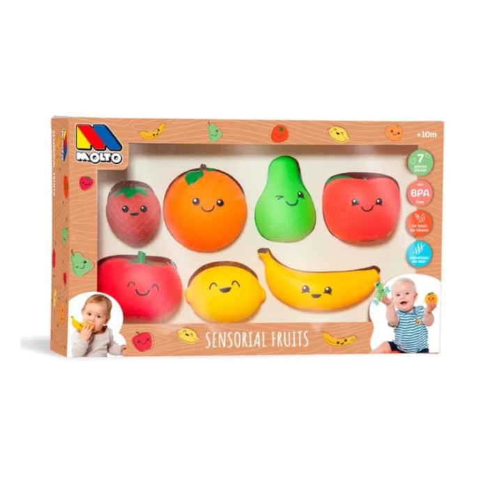 SET FRUTAS 7 PIEZAS SENSORIALES 25574