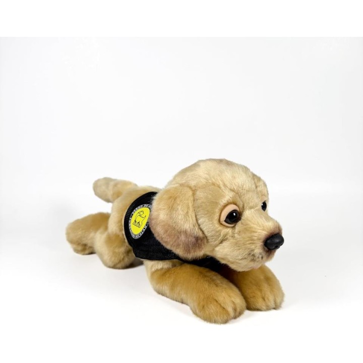 PELUCHE LABRADOR CANELA CHALECO 21CM D00247