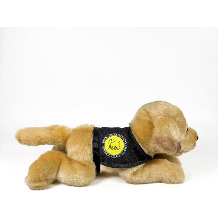 PELUCHE LABRADOR CANELA CHALECO 21CM D00247