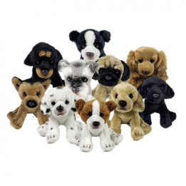 PELUCHE PERRO SURTIDO 12CM D00250
