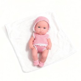 BEBE 30CM CONJUNTO ENCAJE ROSA T00995