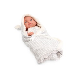 BEBE 40CM CAPA ARRULLO GRIS T00626