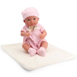 BEBE 40CM CONJUNTO ENCAJE ROSA T00631