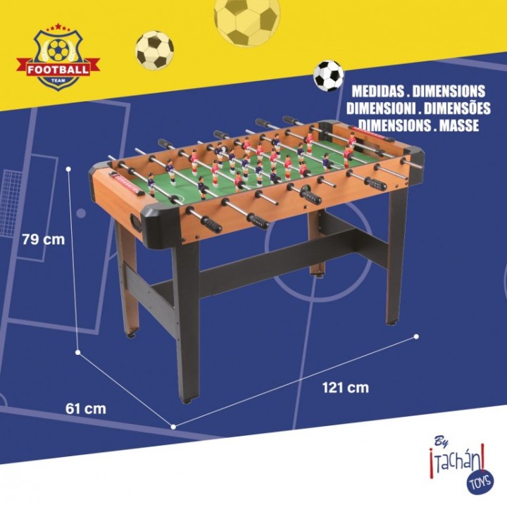FUTBOLIN MADERA 121X61X79 T00825