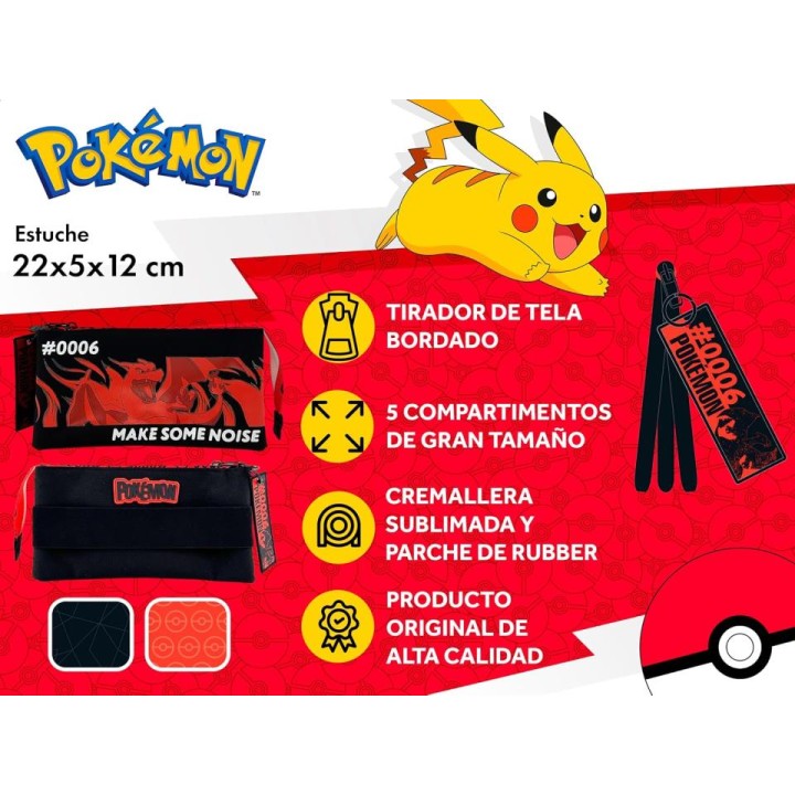 PORTATODO TRIPLE POKEMON CHARIZARD PT20-53PK
