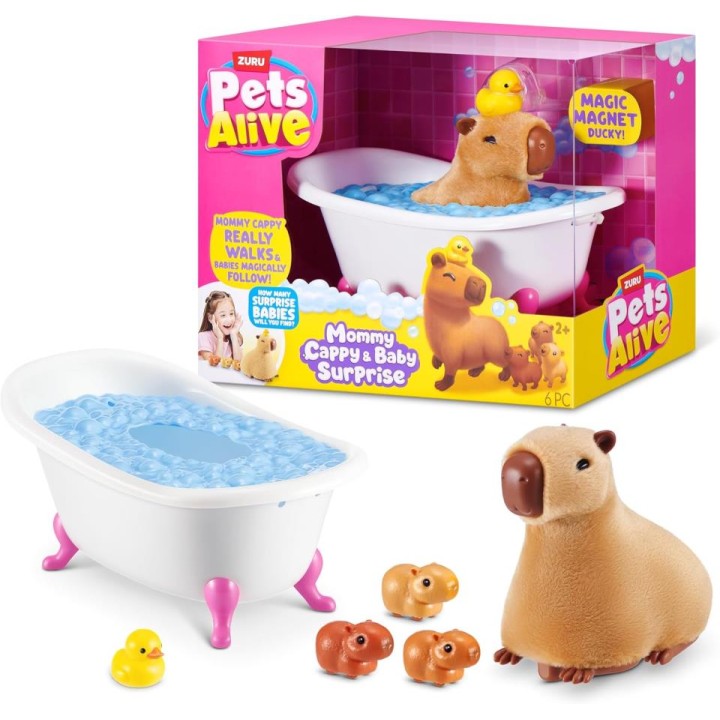 MAMA CAPIBARA Y SUS BEBES 9574