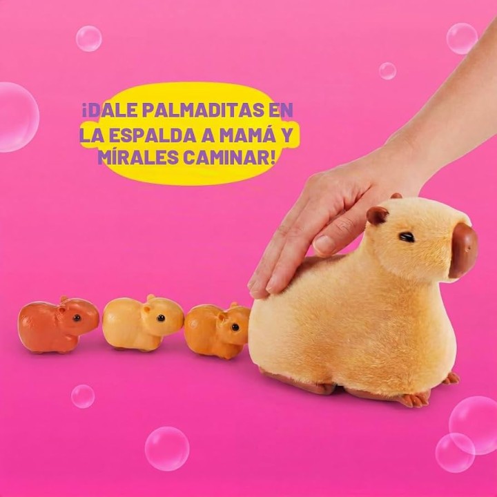 MAMA CAPIBARA Y SUS BEBES 9574