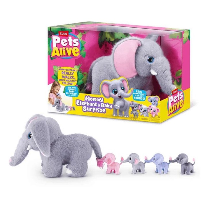 MAMA ELEFANTE Y SUS BEBES ¡A PASEAR! 9570