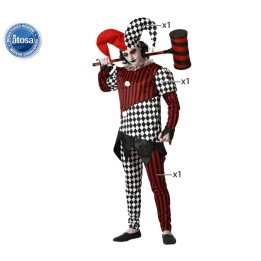 DISFRAZ ARLEQUIN HALLOWEEN BLANCO/NEGRO M-L 77491