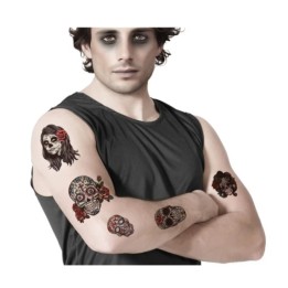 TATUAJES HALLOWEEN MULTICOLOR 79226