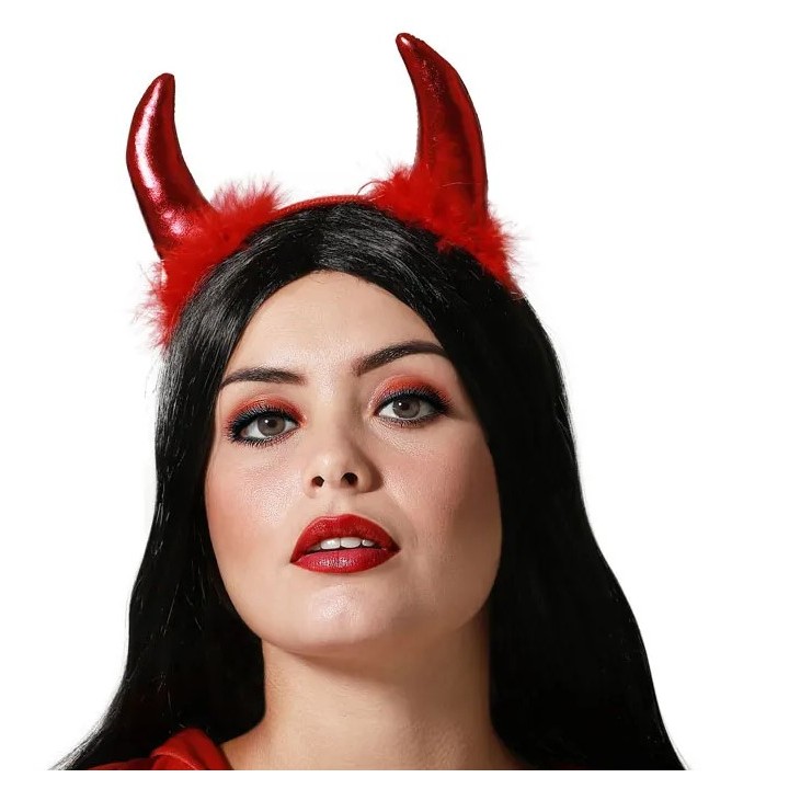 DIADEMA DEMONIA ROJO 81377