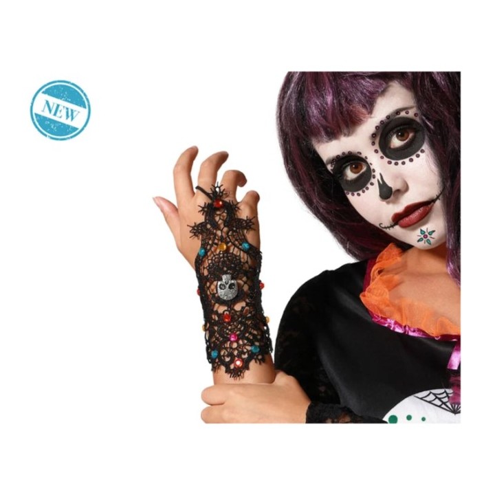 GUANTE REJILLA MUERTE MEXICANA 81803