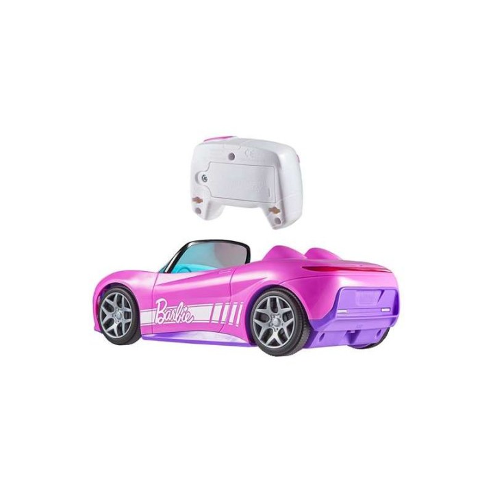 COCHE DESCAPOTABLE RC BARBIE ROSA JBH05