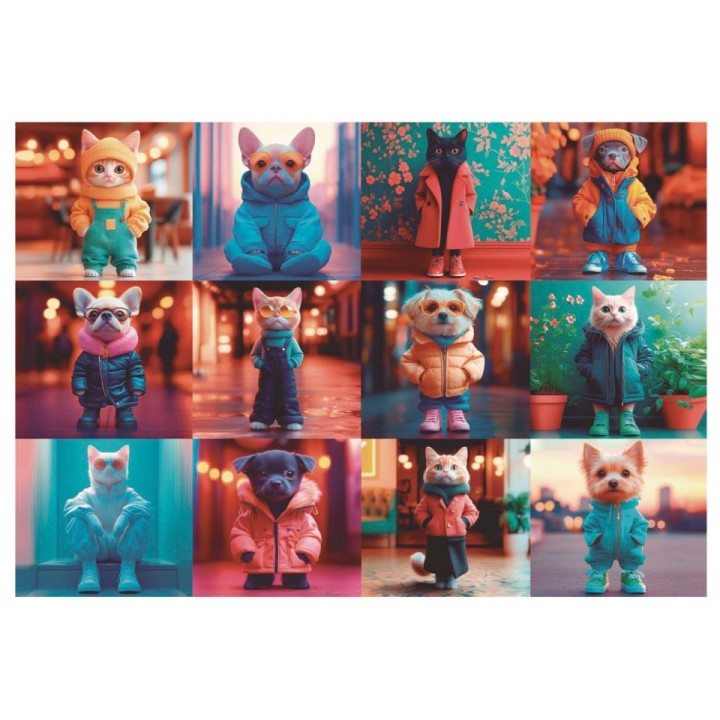 PUZZLE 200 ANIMALES FASHION 20219