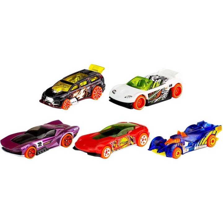 HOTWHEELS PACK 5 COCHES BASICOS 1806