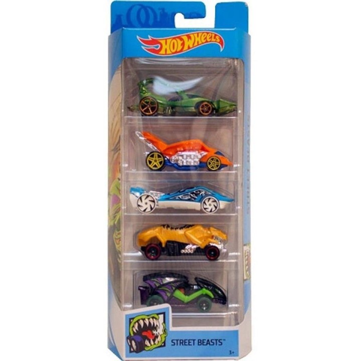 HOTWHEELS PACK 5 COCHES BASICOS 1806