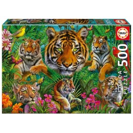 PUZZLE 500 JUNGLA DE TIGRES 19902