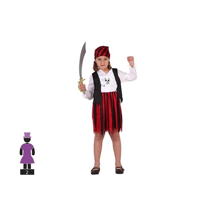 DISFRAZ PIRATA NIÑA RJ/NG 10/12 70109