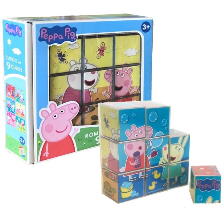 ROMPECABEZAS 9 CUBOS PEPPA PIG 88320