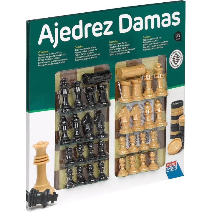 AJEDREZ DAMAS 40CM 27917