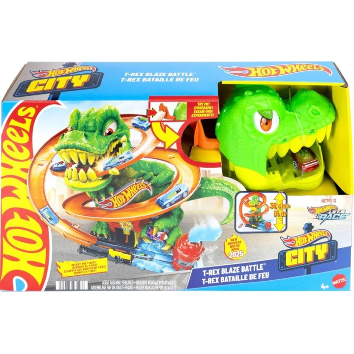 HOTWHEELS CITY TREX FIRE JBM73