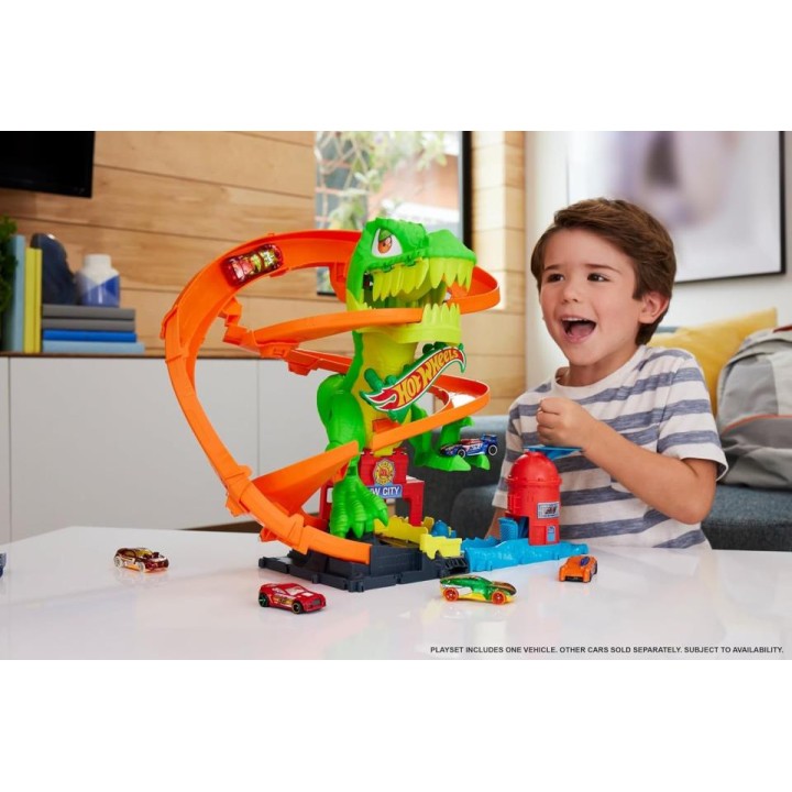HOTWHEELS CITY TREX FIRE JBM73