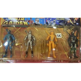 FIGURAS NINJA 4 PIEZAS HK38