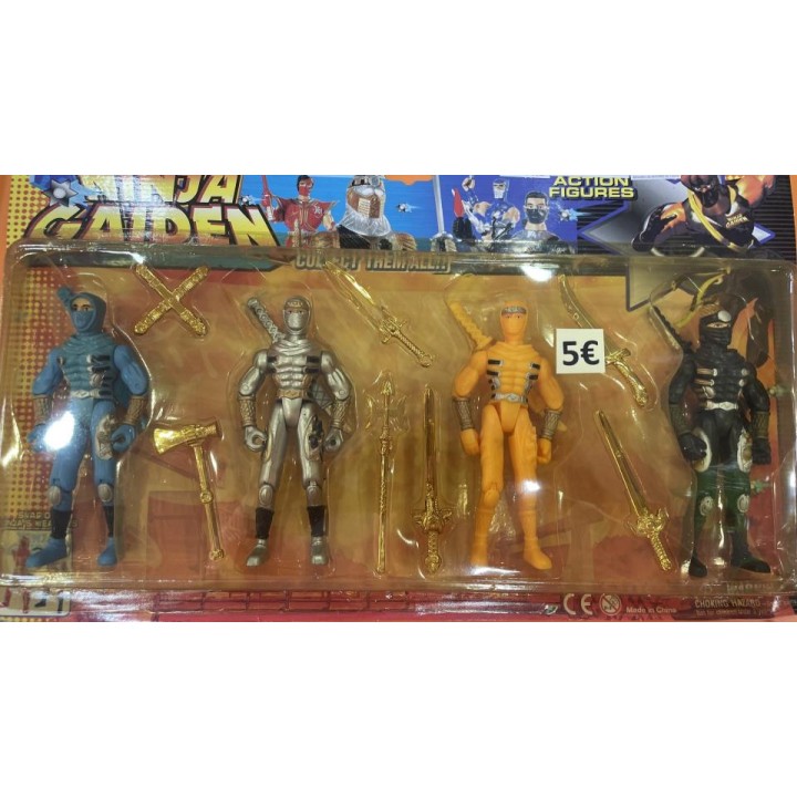 FIGURAS NINJA 4 PIEZAS HK38