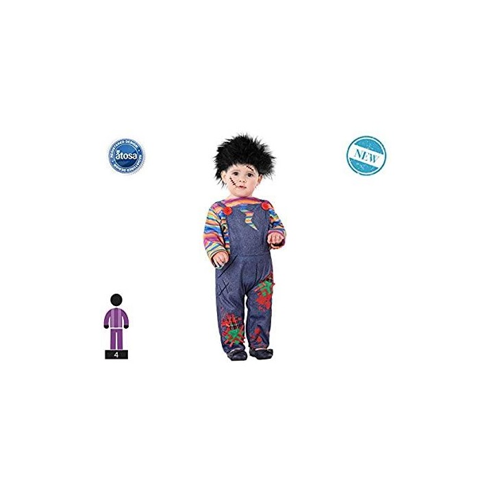 DISFRAZ MUÑECO SANGRIENTO 12-24M 61253