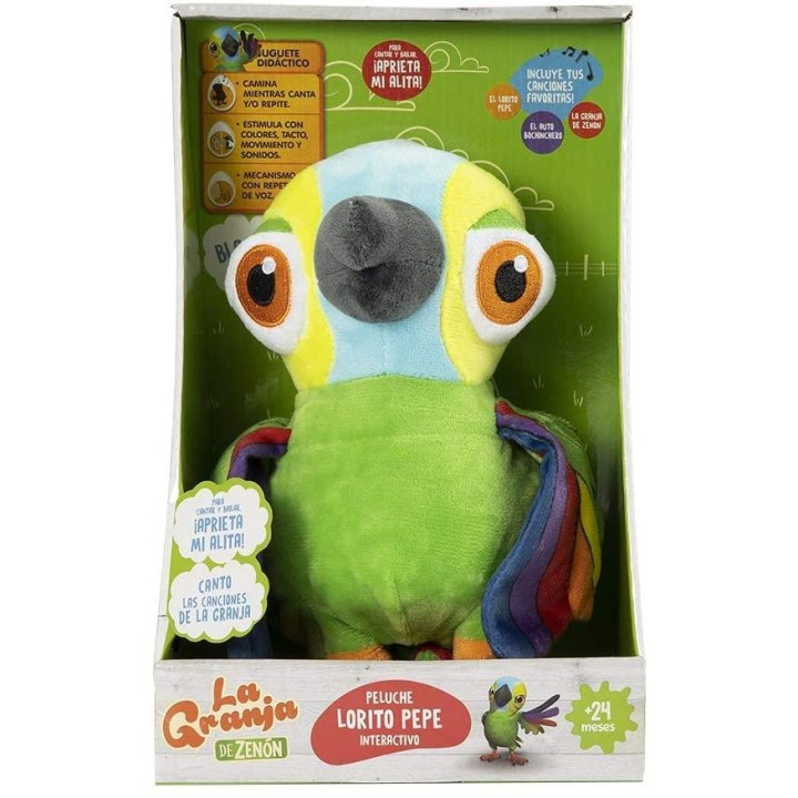 PELUCHE INTERACTIVO LORITO PEPE 80020