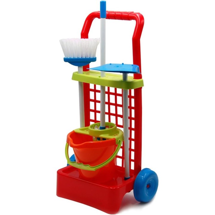 CARRITO LIMPIEZA ROJO 00988