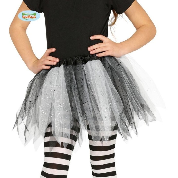 TUTU INF. BRILLANTE B/N 30CM 17204