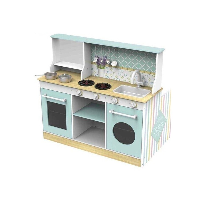 COCINA MADERA COMEDOR ACERO INOX.21-215